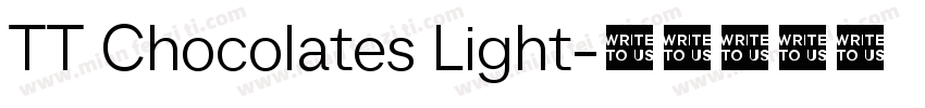TT Chocolates Light字体转换